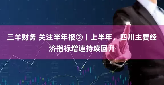 三羊财务 关注半年报②丨上半年，四川主要经济指标增速持续回升