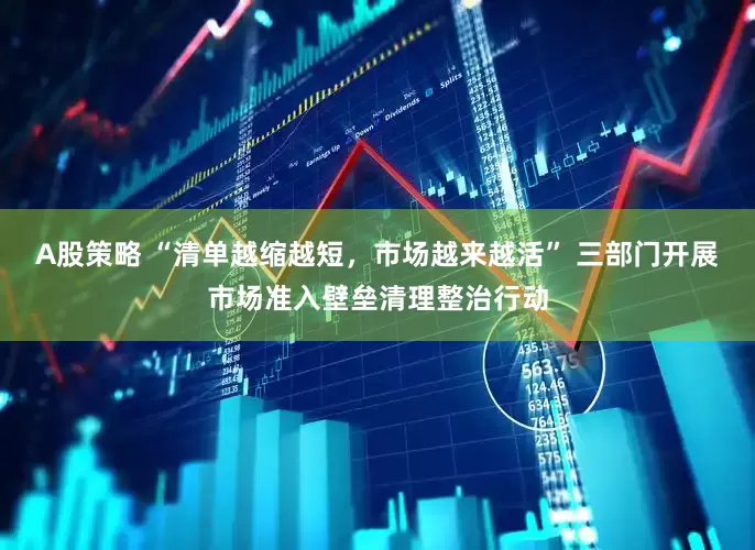 A股策略 “清单越缩越短，市场越来越活” 三部门开展市场准入壁垒清理整治行动